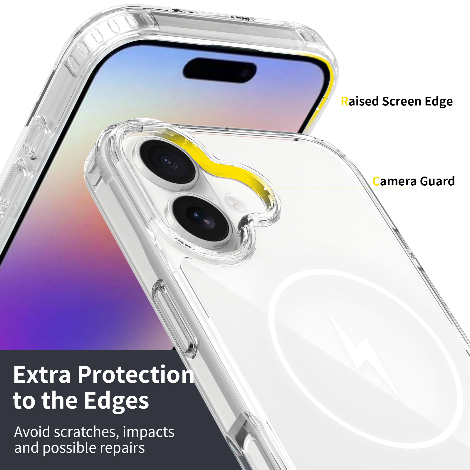 TPU+PC Clear Magnetic Case for iPhone 17 Pro Max - Detail View 15